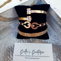 Image 1 of Gold Bracelet Set #2