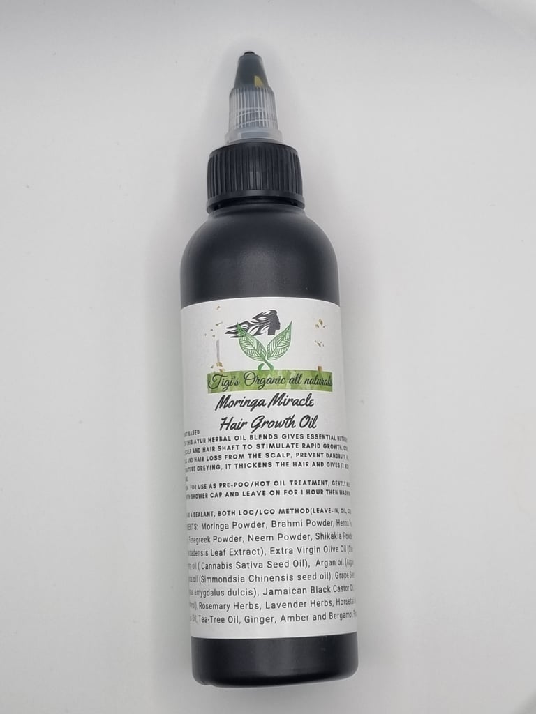 Moringa-Miracle Hair Growth Oil 4OZ/100ml Image 3