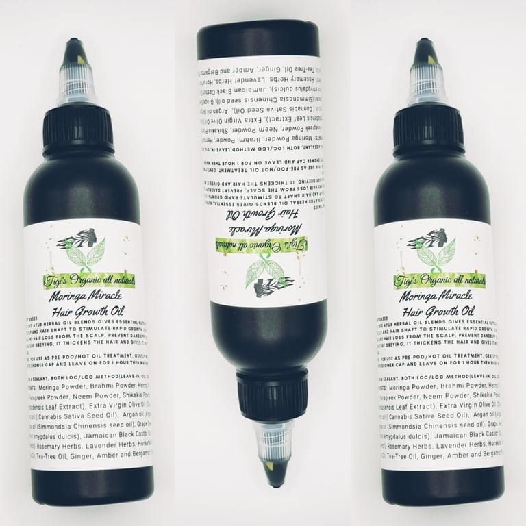 Moringa-Miracle Hair Growth Oil 4OZ/100ml Image 4
