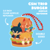 CSM HAYAKAWA FAMILY BURGER  KEYCHAIN