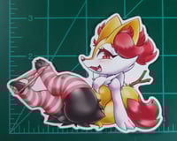 Image 4 of Teasing Sock Phox - Vinyl Sticker