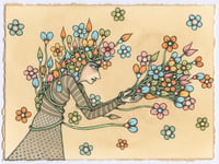 Image 5 of FLOWER GIRL - framed original