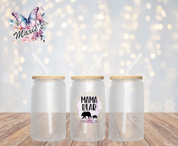 Image of Mama Bear Graphic Design UVDTF Decal