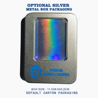 Image 2 of Free Shipping Worldwide Blank Plain Hologram Eggshell Stickers 50/100/200pcs