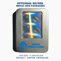 Image 3 of New Arrival Blank Dazzling Square Hologram Eggshell Stickers 60pcs/120pcs free shipping