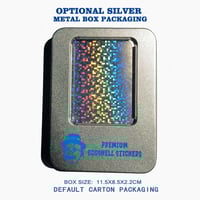 Image 2 of New Arrival Blank Small Square Hologram Eggshell Stickers 60pcs/120pcs free shipping