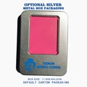 Free Shipping Worldwide Blank Fluorescent Pink Eggshell Stickers 50/100/200pcs