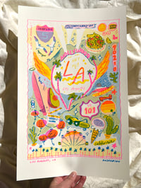 Image 1 of Large Los Angeles Risograph Print