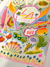 Image 2 of Large Los Angeles Risograph Print