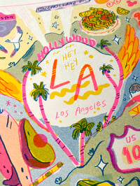 Image 3 of Large Los Angeles Risograph Print