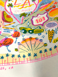 Image 5 of Large Los Angeles Risograph Print