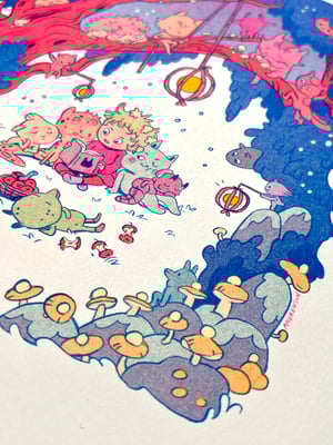 Small Bedtime Story Risograph Print 