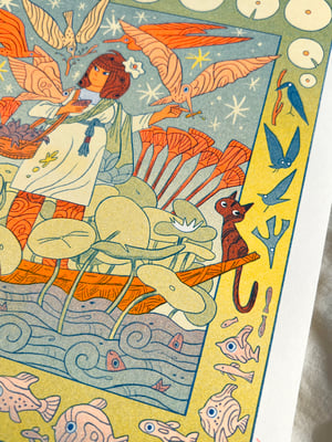 Magic in the Marshes *Orange* version Riso Print!