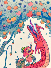 Image 4 of Summer Dragon Riso Print