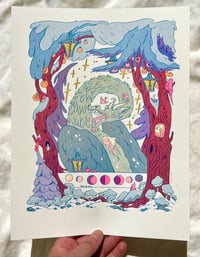 Image 1 of Winter Dragon Riso Print