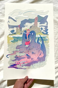Image 1 of Dragon Slayer Riso Print