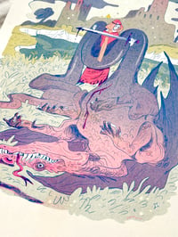 Image 2 of Dragon Slayer Riso Print