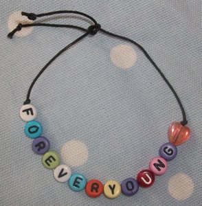 Image of letter beads bracelet 