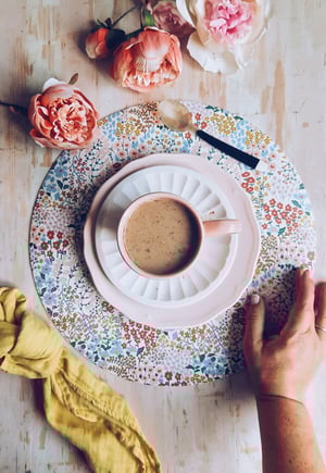 Image of PACK 2 MANTELES - BELLE ROSA . Antes 15€