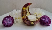 Image 2 of Sunny Coast Resin Moon Shape Tea light Holder Workshop 