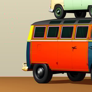 Image of Classic Volkswagen Art Prints Set