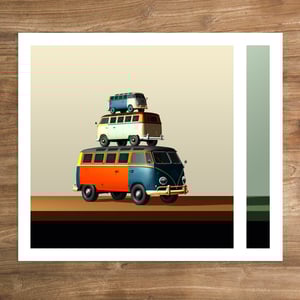 Image of Classic Volkswagen Art Prints Set