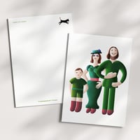 Image 2 of Postkarte Familie Grün