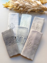 Image 1 of Lot de 6 serviettes de table nuances lin