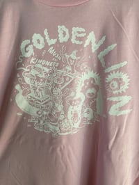 Image 2 of GOLDEN LION 'BOM CARROT' DESIGN T-SHIRT (PINK)