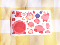 Image 2 of Kirby Clear Sticker Sheet