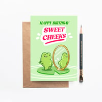 Image 1 of BEAN Frog Birthday Card