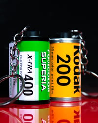 35mm Kodak & FujiFilm Film Cassette Keychain Bundle