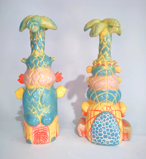 Image of PALM TREE BOYS, ONE OFF CERAMIC FIGURES