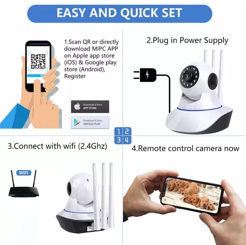 Baby Monitor & Home Camera: HD 1080P, Night Vision