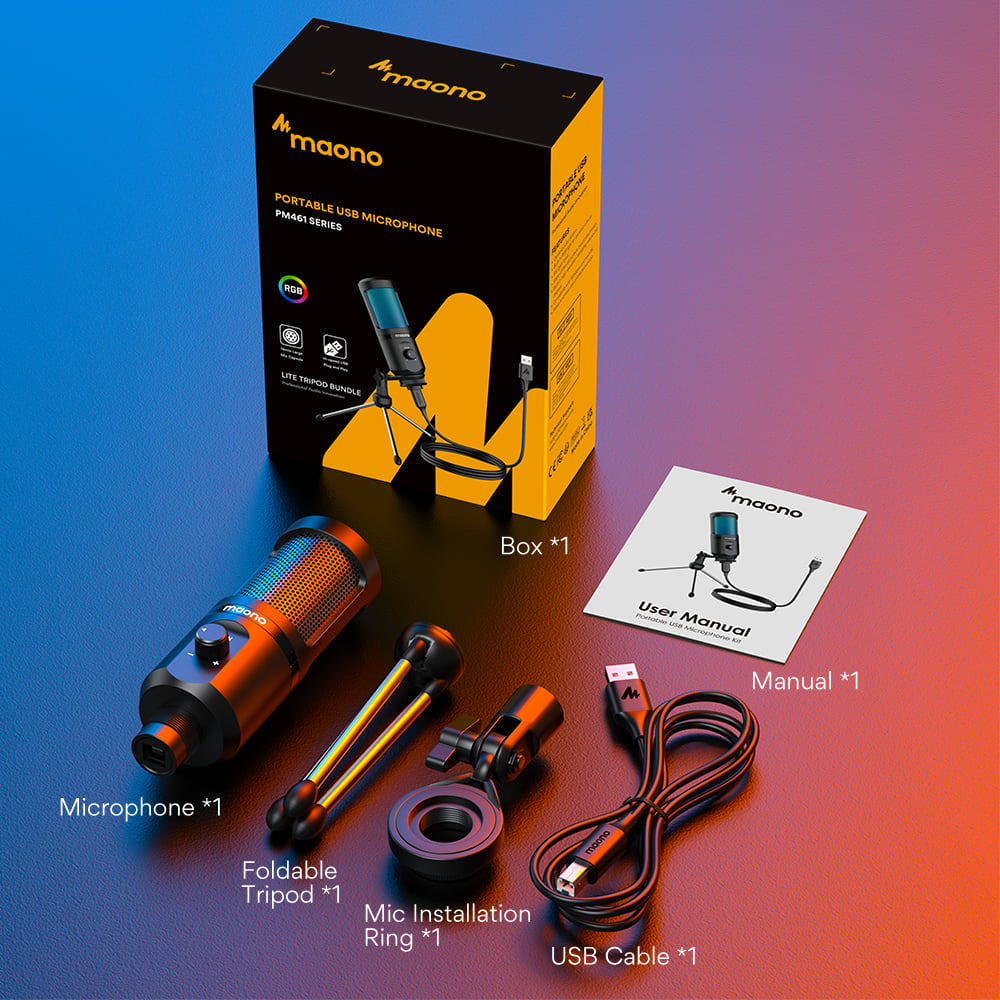 Crystal Clear Sound: Maono Desktop Condenser - Your High-Quality Streaming Microphone