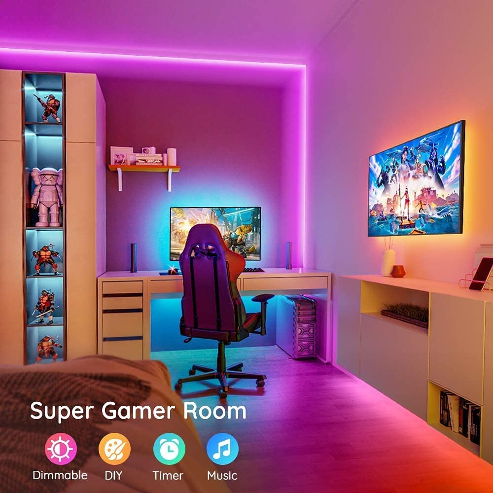 RGBBIC LED Strip Lights: Dynamic Bedroom Lighting