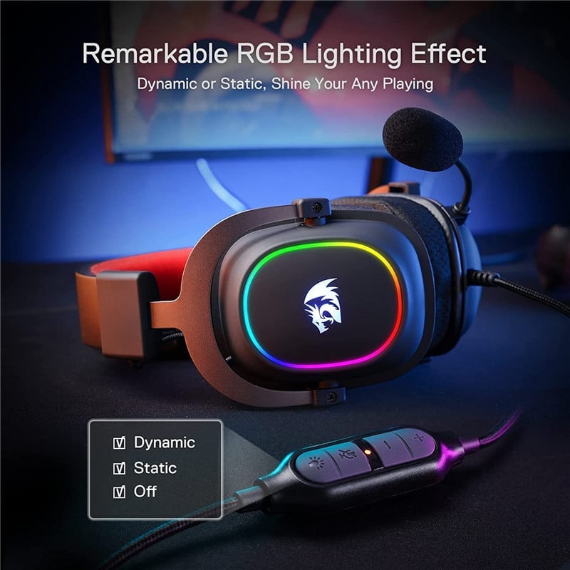 RGB Gaming Headset: Redragon H510 Zeus X (7.1 Surround)