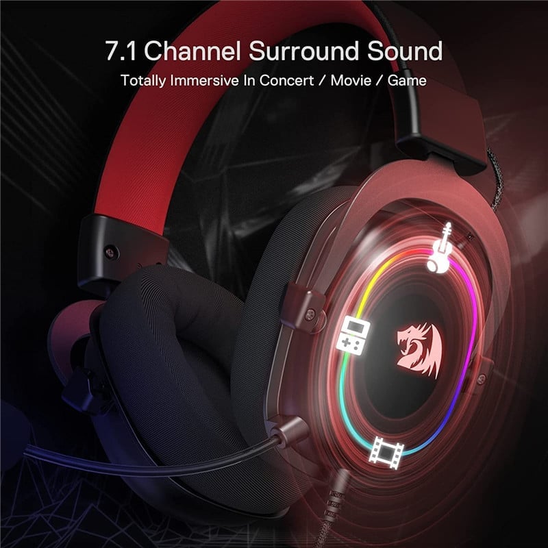 RGB Gaming Headset: Redragon H510 Zeus X (7.1 Surround)