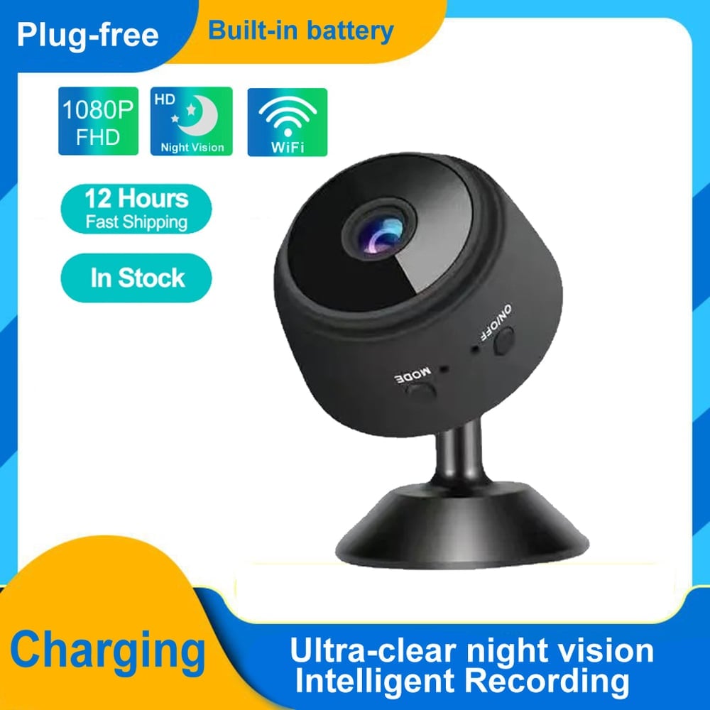 24/7 Surveillance: Indoor/Outdoor Mini Camera with Night Vision