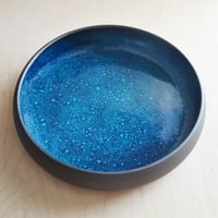 Image 2 of blue stoneware platter