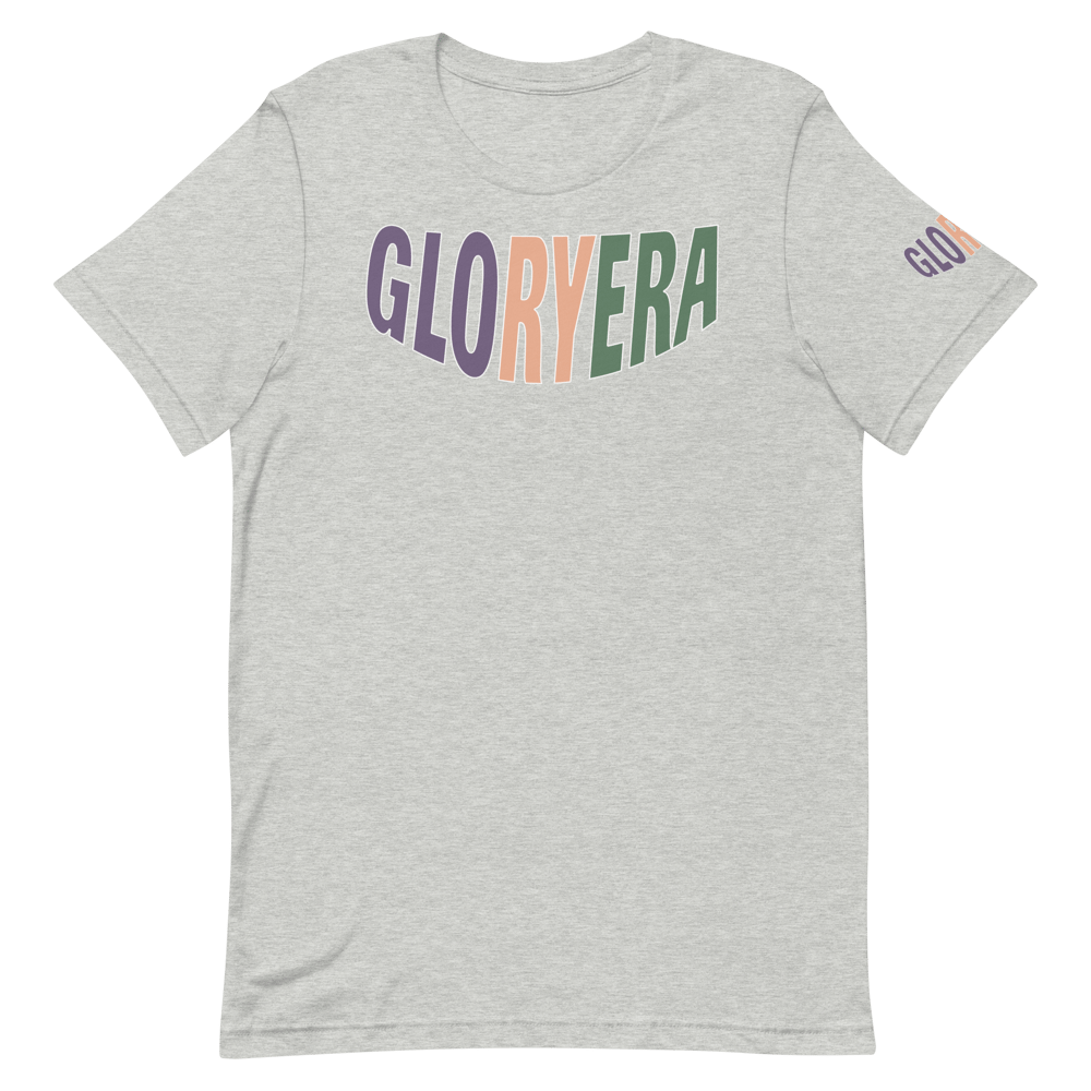Image of GLORYERA® CREW TEE (ATH. GRAY/PERI PURP/AMBER/RUSSIAN GREEN)