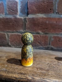 Image 3 of Wicker man painted wooden figure