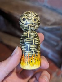Image 2 of Wicker man painted figure