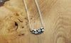 Moonstone and tanzanite cloud necklace 