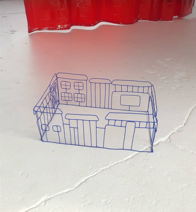 3D Architectural Drawing for Ledding Library