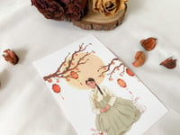 Image 2 of ORIGINAL ART - CHUSEOK (MINI PRINT) with extra postcard