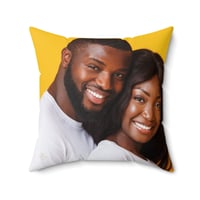 Image 1 of Personalized Custom Throw Pillow With Your Photo, Text Custom Gift Use Any Pic