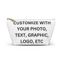 Custom Accessory Bag Made with Your Photo, Logo, Graphics, Etc