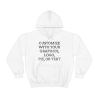 Image 3 of CUSTOM UNISEX HOODIE MADE WITH YOUR PHOTO, GRAPHICS, OR TEXT