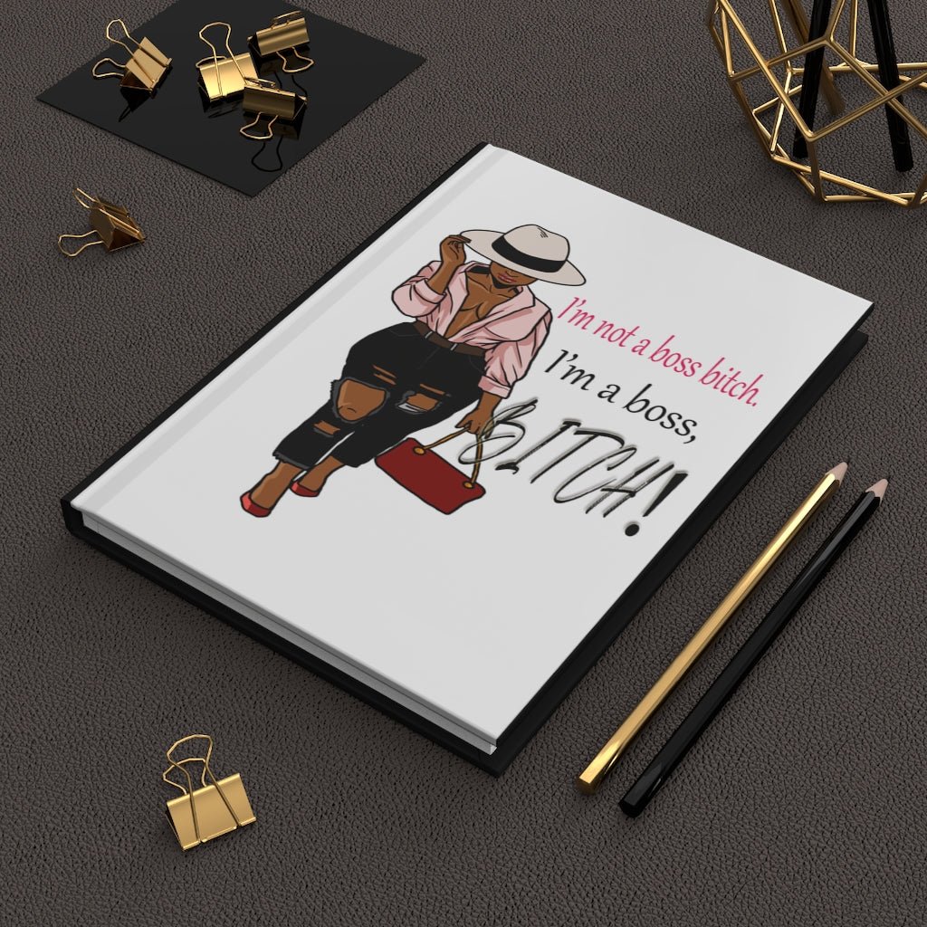Image of "I'm A Boss" Hardcover Lined Journal Notebook Diary